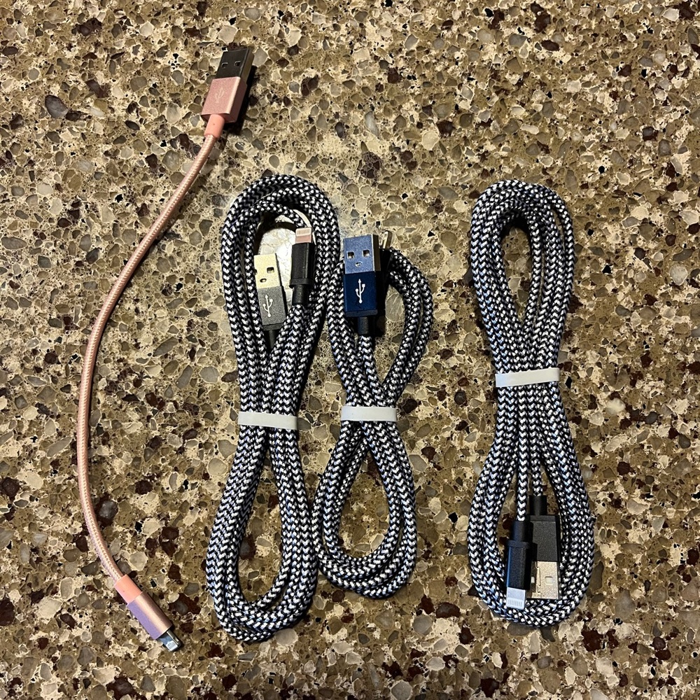 iPhone charger cables